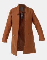 Utopia Tobacco Notch Neck Coat Photo