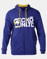 ECKO Unltd Big Logo Zip Through Hoodie Blue Photo
