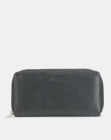 Bossi Nappa Single Zipper Leather Wallet Black Photo