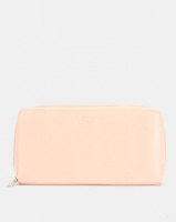 Bossi Nappa Single Zipper Leather Wallet Pink Photo