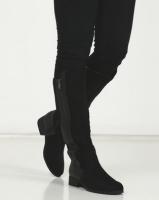 LaMara Knee High Side Zip Boots Black Photo