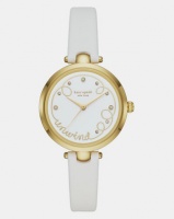 KATE SPADE New York Morningside Three-Hand Scallop Leather Watch Taupe Photo