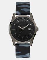 Guess Mens Watch Perry Camo Silicone Strap Photo