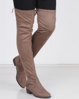 Madison Cody Over the Knee Boots Taupe Photo