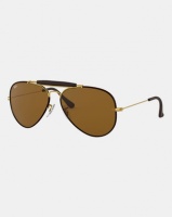 Ray Ban Ray-Ban Outdoorsman Craft Sunglasses Leather Brown Photo
