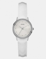 Guess Chelsea Patent Strap Watch White Photo