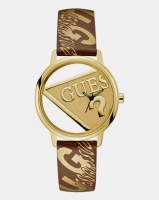 Guess Originals Logo Watch Brown Gold Photo