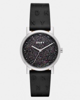 DKNY Soho Leather Strap Watch Black Photo