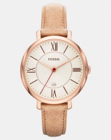 Fossil Jacqueline Leather Watch Sand Photo