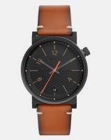 Fossil Barstow Leather Watch Brown Photo