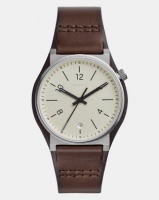 Fossil Barstow Leather Watch Cream/Brown Photo