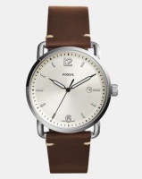 Fossil Commuter Leather Watch Brown Photo