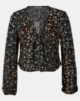 Legit Floral Blouse with Tortoise Shell Multi Photo