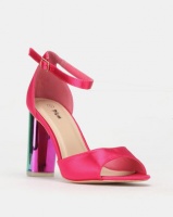PLUM Block Heel Sandal Pink Photo