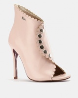 PLUM High Heel Ankle Boot Dusty Pink Photo