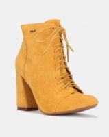 PLUM Block Heel Boots Mustard Photo