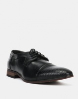 Utopia Formal Embossed Toe Lace Up Black Photo