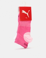Puma Sportstyle Core Girls 2 Pack Secret Socks White/Vivid Pink Photo