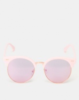 New Look Marble Effect Sunglasses Pink and Rose Gold Photo