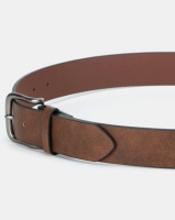 New Look Leather-Look Belt Mid Brown Photo