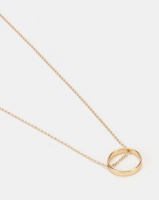 New Look Gold Plated Ring Pendant Necklace Gold Photo