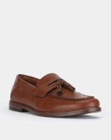 New Look Leather-Look Tassel Trim Loafers Tan Photo