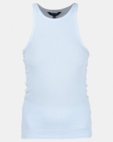 New Look Ribbed Racerback Vest Pale Blue Photo