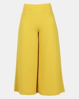 New Look Yellow Wide Leg Crop Trousers Photo