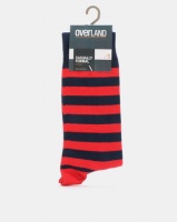 Overland Formal Mens Hori Stripe Red/Black Photo