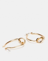 Lily Rose Lily & Rose Knotted Hoop Earrings Rose Gold Photo