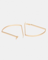 Lily Rose Lily & Rose Triangle Hoop Earrings Gold Photo