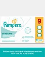 Pampers Baby Wipes Sensitive 9'S 9 X 56 Photo