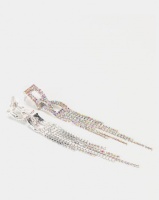 Lily Rose Lily & Rose Diamante Square Drop Earrings Silver Photo