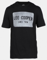 Lee Cooper M Josh Mens Logo T-shirt Black Photo