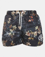 Crosshatch Winfried Floral Swimshorts Black Photo