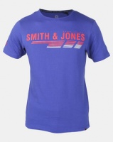 Smith & Jones Sodalite Axten Logo T-shirt Blue Photo
