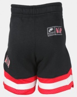 Nike Boys Air French Terry Shorts Black/Red Photo