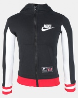 Nike Boys Air Sueded Fleece Full Zip Black Photo