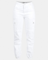 New Look White Cuffed Utility Jeans Photo