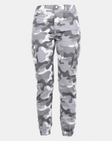 New Look Camo Utility Trousers Light Grey Photo