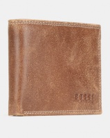 Bossi Small Bill Fold Wallet With Stitch Detail Tan Photo
