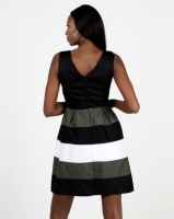 Assuili William de Faye Haute Couture Design Dress Black/Green/White Photo