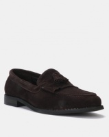 PC Suede Moccasin Suede Formal Slip Ons Choc Photo