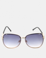 You I You & I Gold Grey Gradient Butterfly Sunglasses Photo