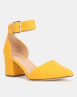 Call It Spring AGRALERIA Yellow Mid Ankle Strap Heel Pump Photo