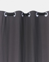 Utopia Charcoal Grey Curtain by Photo