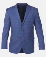 JCrew Check 2 Button Suit Jacket Blue Photo