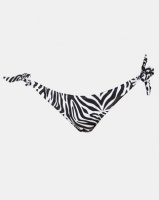 Sissy Boy Animal Print Tie Side Bikini Bottom Zebra Multi Photo