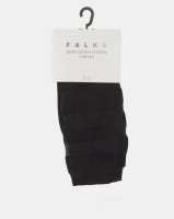 Falke Sheer Stripe Ladies Anklet Socks Black Photo