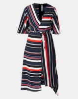 AX Paris Block Colour Stripe Midi Dress Multi Photo